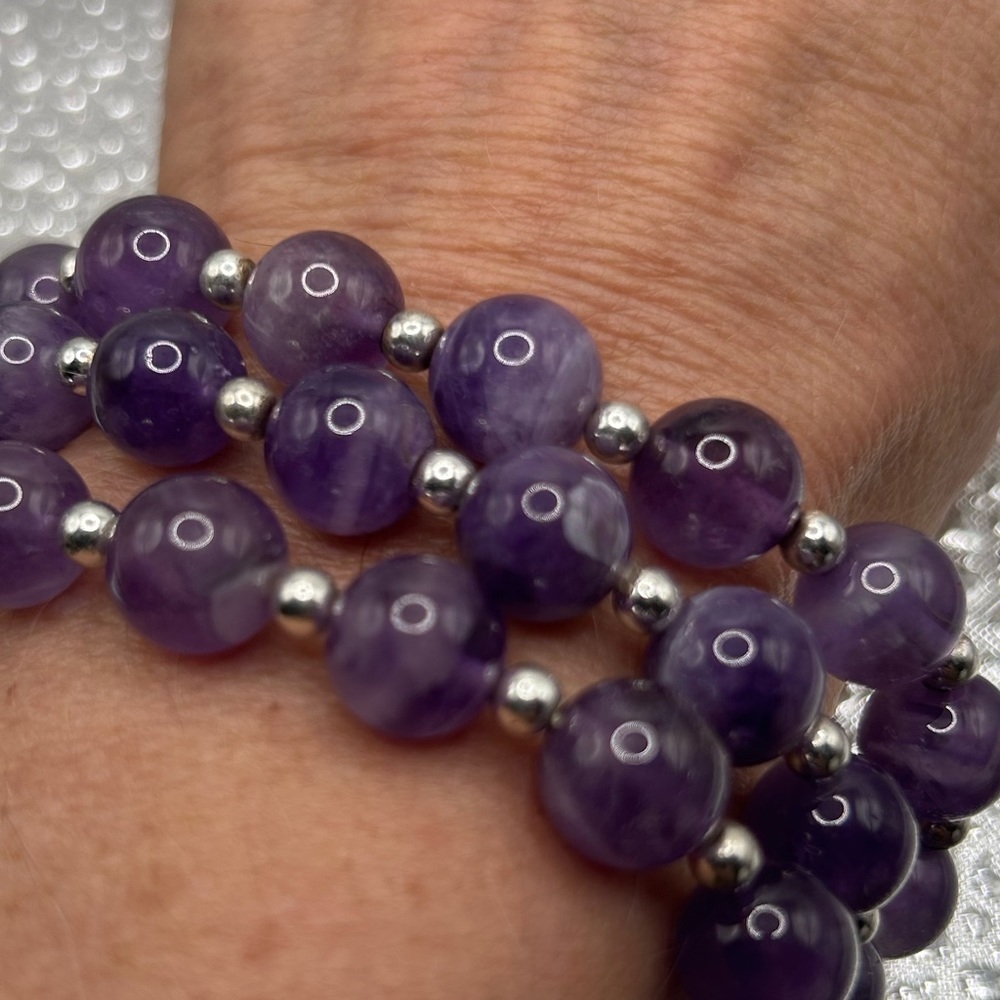 NWOT Beautiful Purple Pearl Bracelets (Three Bracelets)